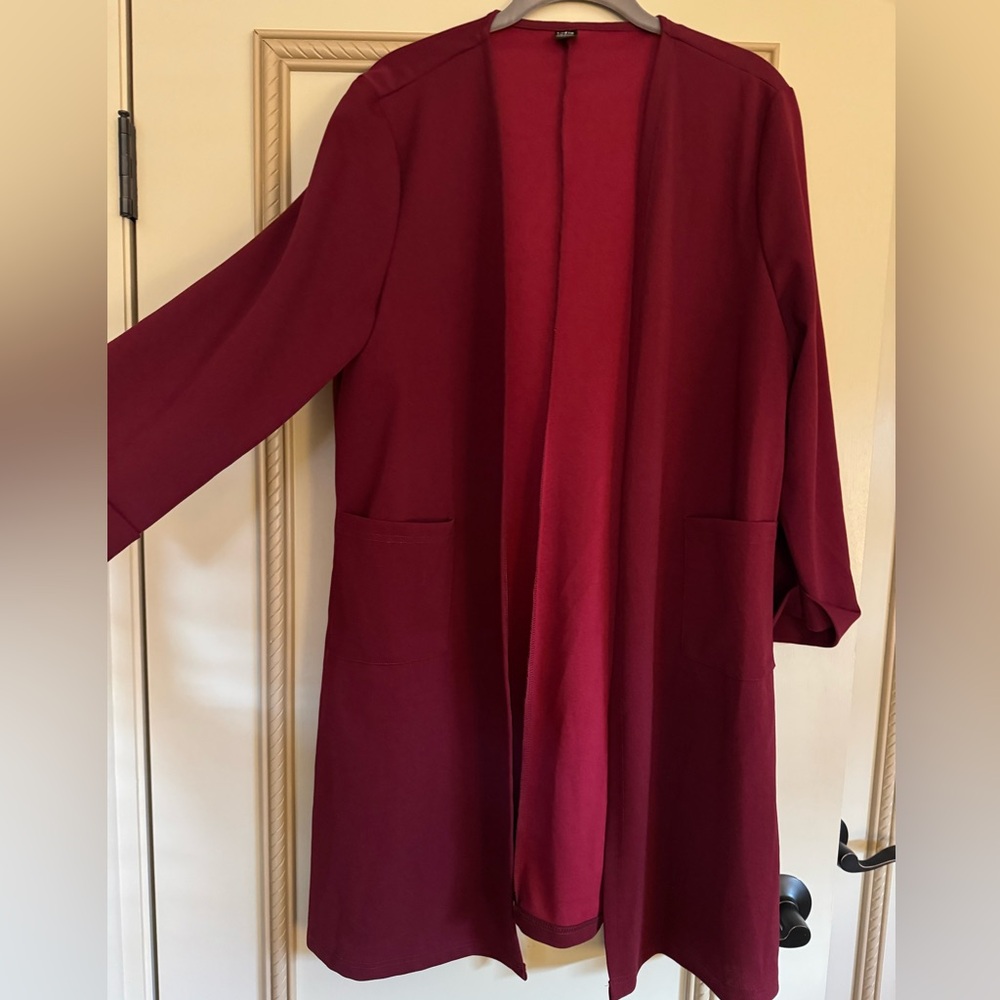 SHEIN Deep Red Cardigan